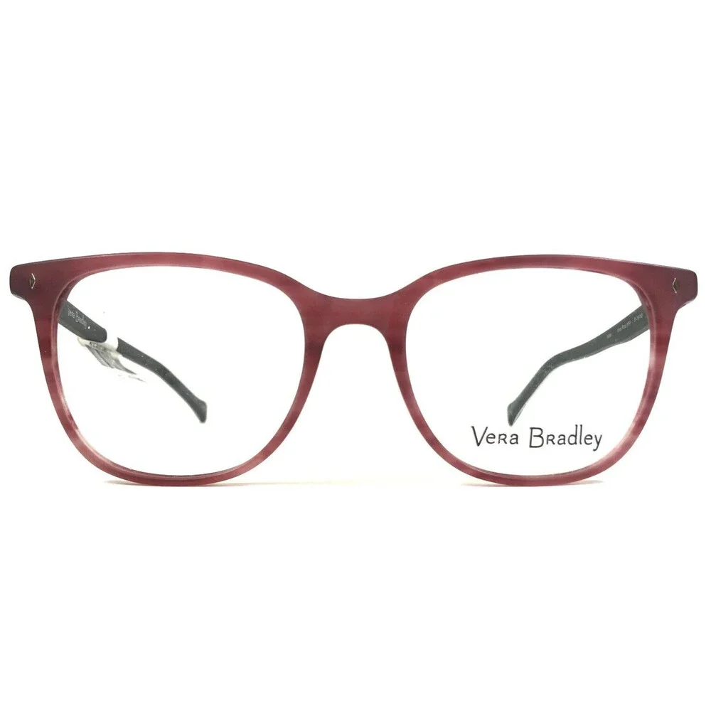 Vera Bradley Eyeglasses Frames Mattie Vines Floral VIF Purple Green 51-18-140